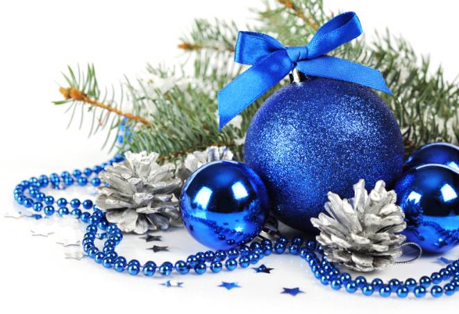 Decorazione Natale blu